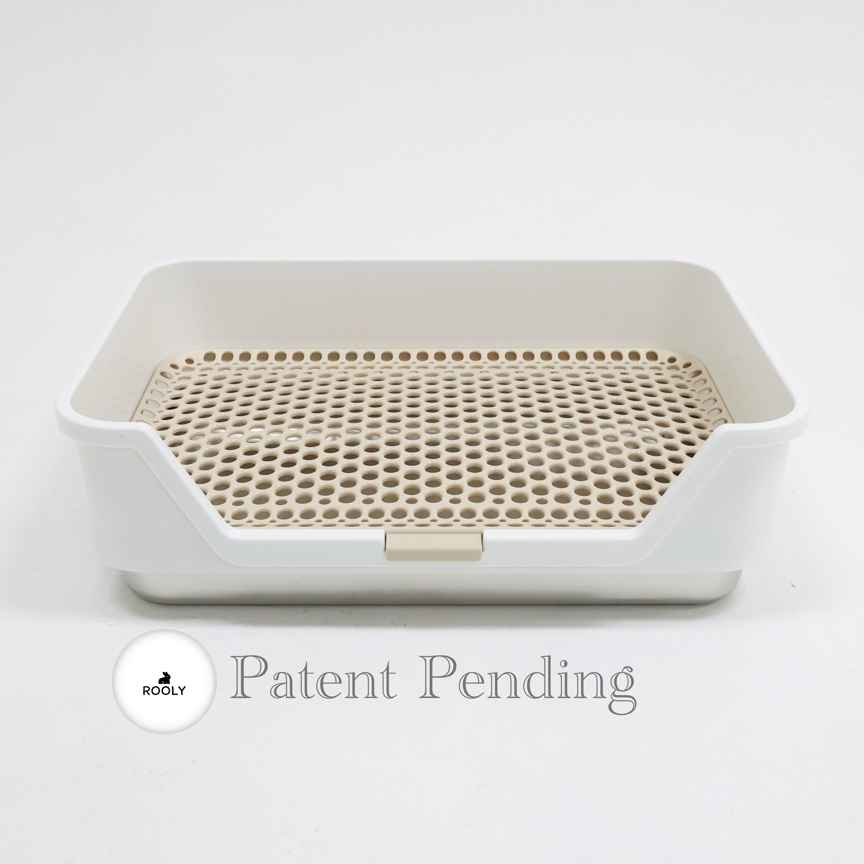 ROOLY Stainless Rabbit Litter Box - Low Entrance